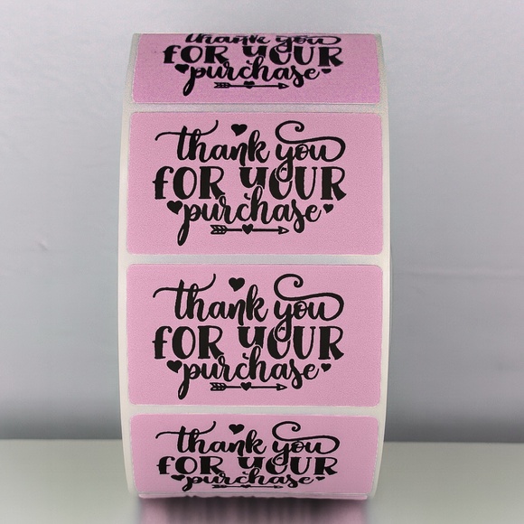 STICKERAFT Other - Thank You For Your Purchase Stickers – Small Business Packaging Labels 2"